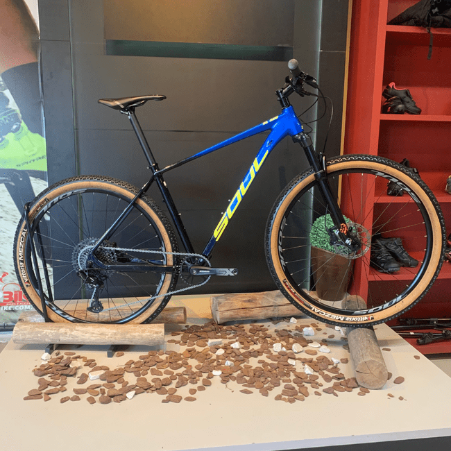 Bicicleta Soul SL329 Aro 29 SX 12v Azul e Amarelo e Preto - Seminova