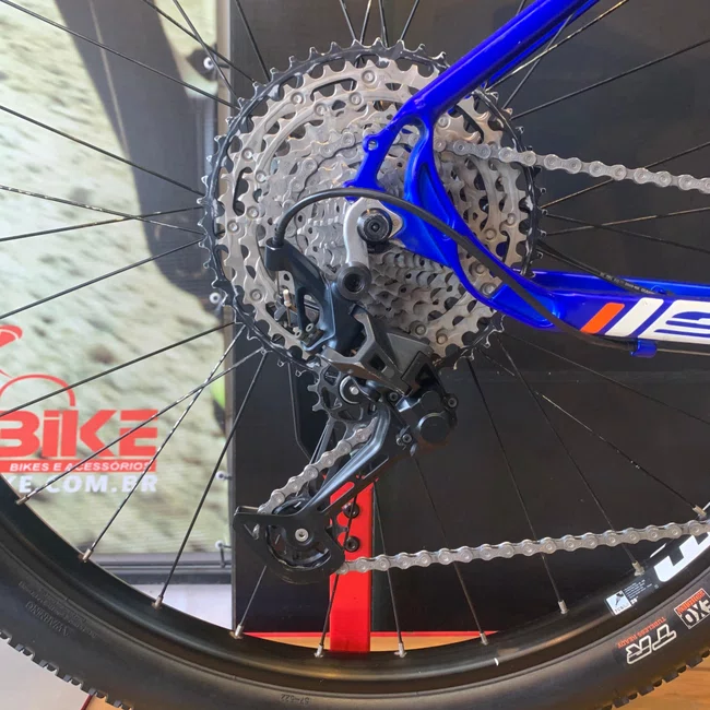Bicicleta Soul Sl429 Shimano Slx 12v Azul e Laranja - Seminova