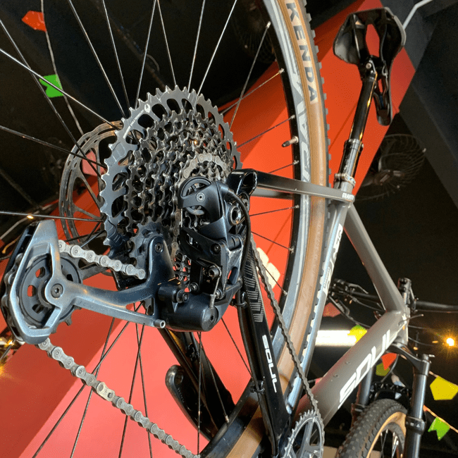 Bicicleta Soul SL929 Aro 29 GX 12v Grafite e Branco - Seminova