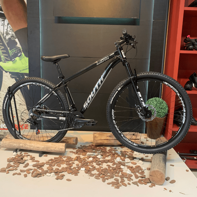 Bicicleta South Legend Aro 29 Tourney 21v Preto e Cinza