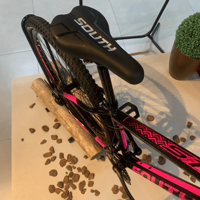Bicicleta South Legend Aro 29 Tourney 21v Preto e Rosa