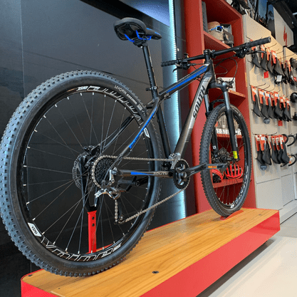 Bicicleta South Super Speed HD Aro 29  Altus 18v Preto e Azul