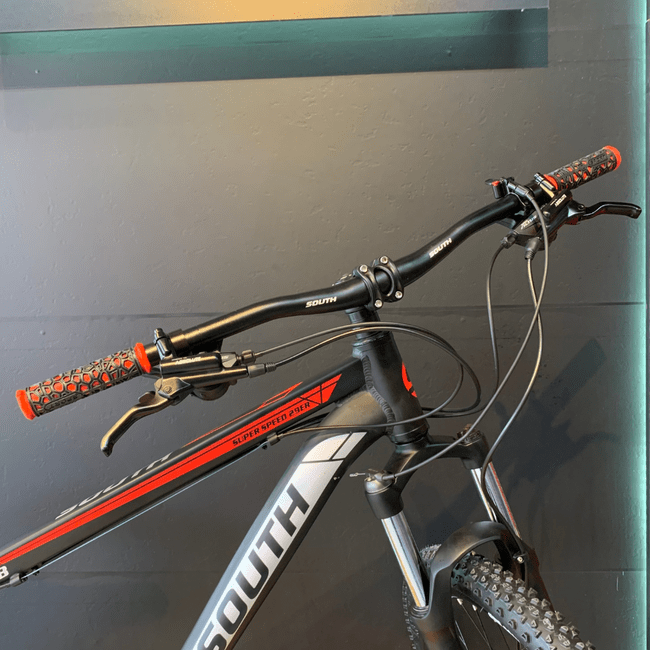 Bicicleta South Super Speed HD Aro 29  Altus 18v Preto e Vermelho