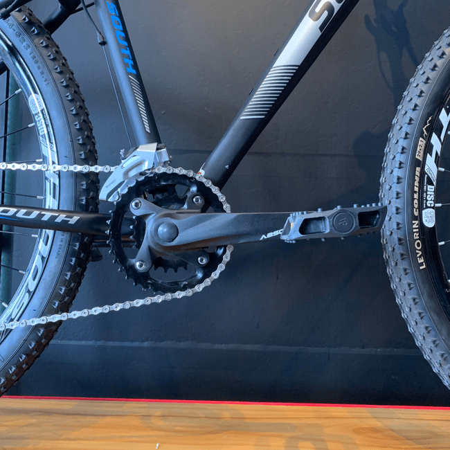 Bicicleta South Super Speed HD Aro 29 Altus 18v Preto e Azul