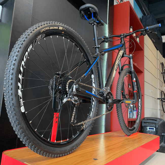Bicicleta South Super Speed HD Aro 29 Altus 18v Preto e Azul
