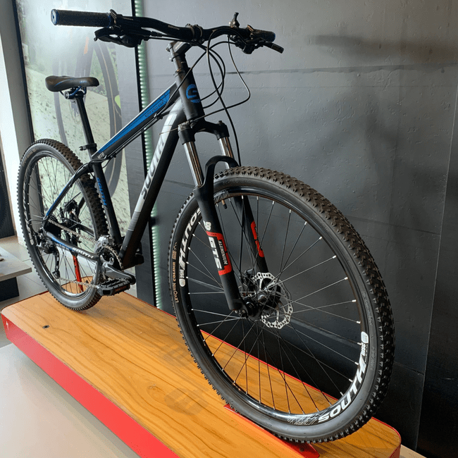 Bicicleta South Super Speed HD Aro 29 Altus 18v Preto e Azul