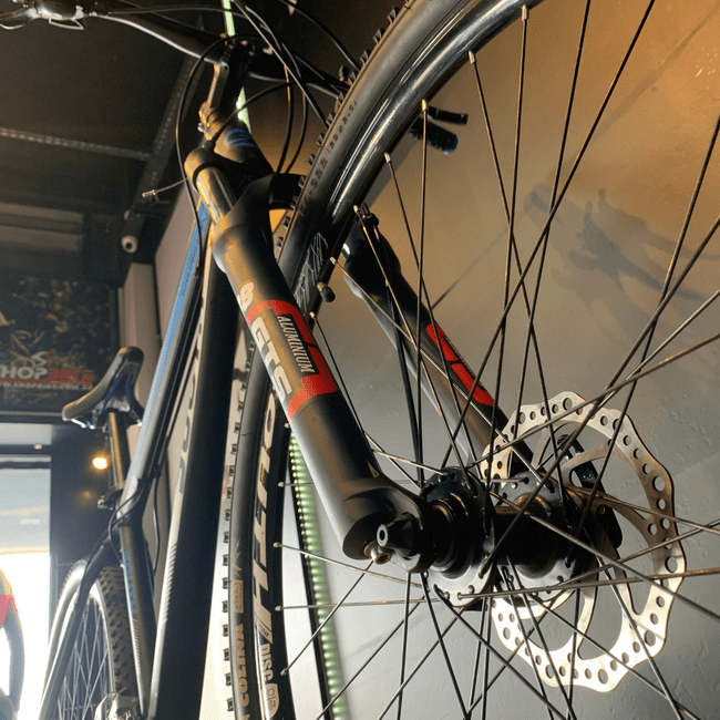 Bicicleta South Super Speed HD Aro 29 Altus 18v Preto e Azul