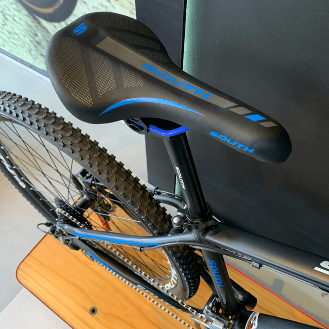 Bicicleta South Super Speed HD Aro 29 Altus 18v Preto e Azul