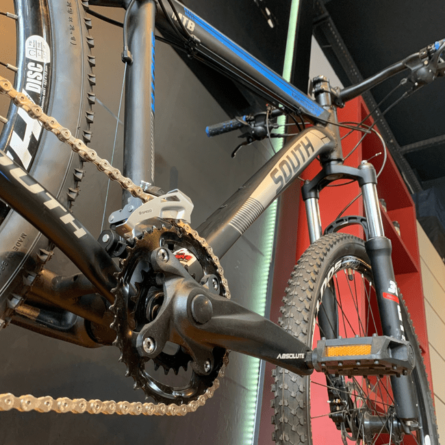 Bicicleta South Super Speed HD Aro 29 Altus 18v Preto e Azul