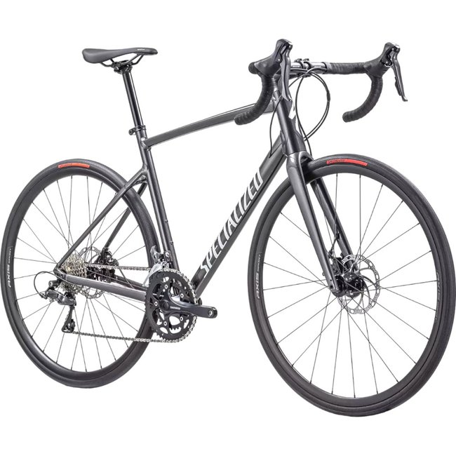 Bicicleta Specialized Allez E5 Aro 700 Claris 16v Cinza escuro e Branco e Prata