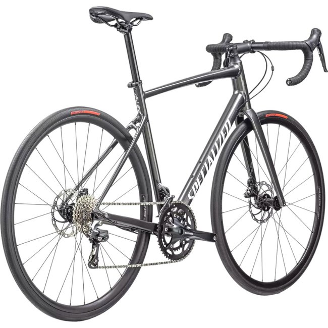 Bicicleta Specialized Allez E5 Aro 700 Claris 16v Cinza escuro e Branco e Prata