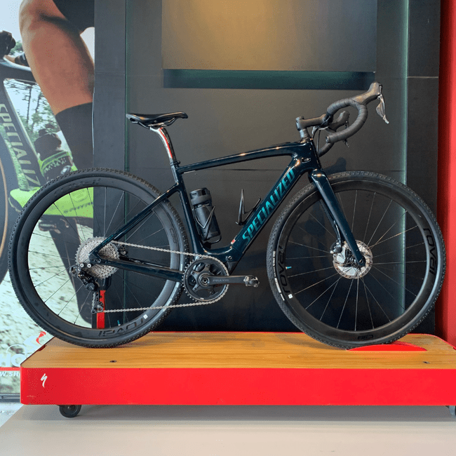 Bicicleta Specialized Creo SL Expert Aro 700 XT 11v Verde e Camaleão - Seminova