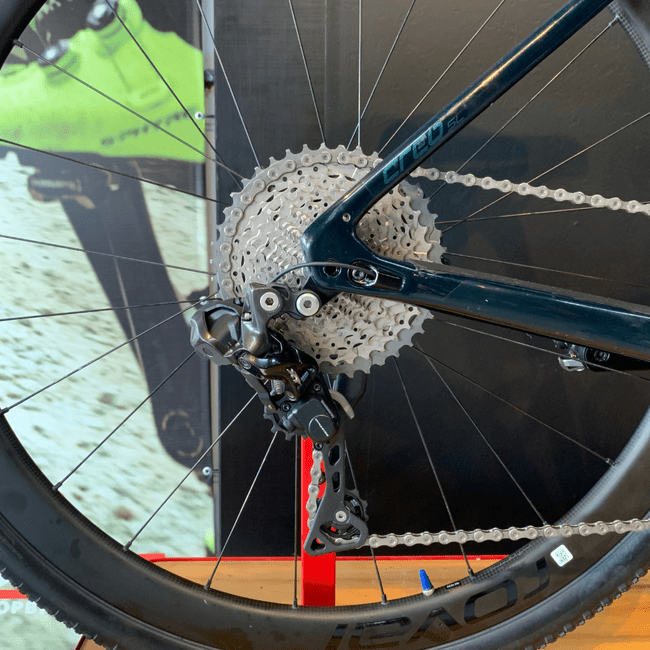 Bicicleta Specialized Creo SL Expert Aro 700 XT 11v Verde e Camaleão - Seminova
