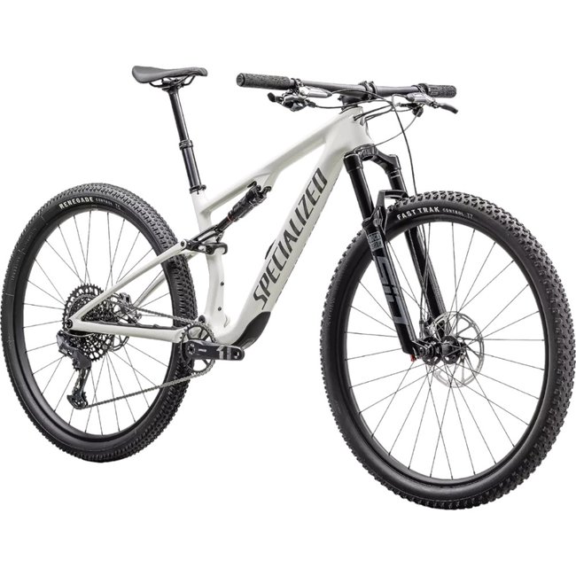 Bicicleta Specialized Epic 8 Full Comp Carbon Aro 29 GX 12v 2024 Branco e Cinza - Seminova