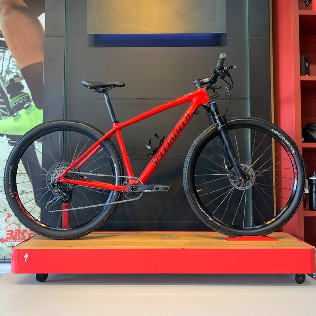 Bicicleta Specialized Epic Comp Carbon Aro 29 NX 12v Vermelha - Seminova