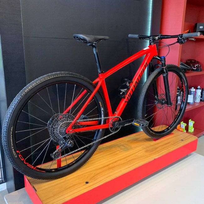Bicicleta Specialized Epic Comp Carbon Aro 29 NX 12v Vermelha - Seminova