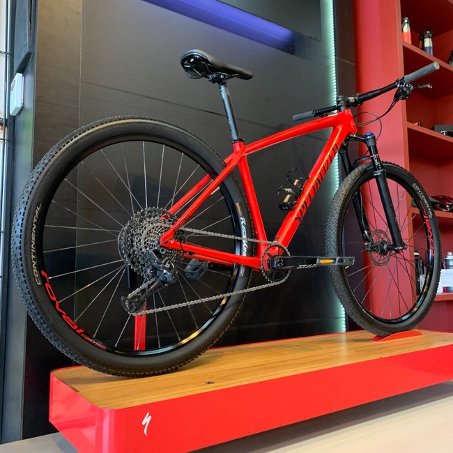 Bicicleta Specialized Epic Comp Carbon Aro 29 NX 12v Vermelha - Seminova