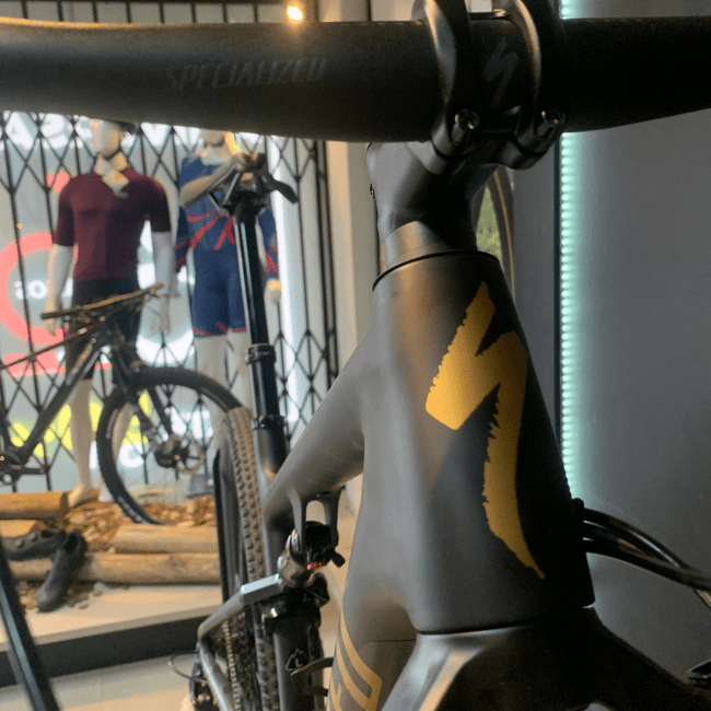 Bicicleta Specialized Epic Full Comp Aro 29 GX 12v Preto e Dourado