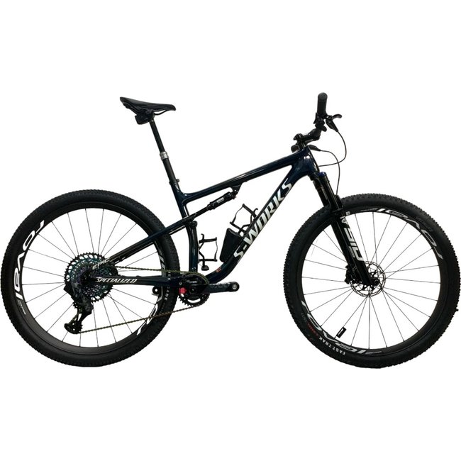 Bicicleta Specialized Epic S-Works Aro 29 XX1 AXS 12V Azul Petróleo e Branco