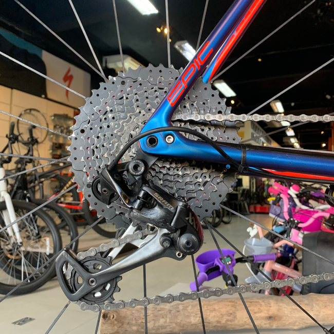 Bicicleta Specialized Epic S-Works HT Aro 29 XX1 12v Roxa Camaleão - Seminova