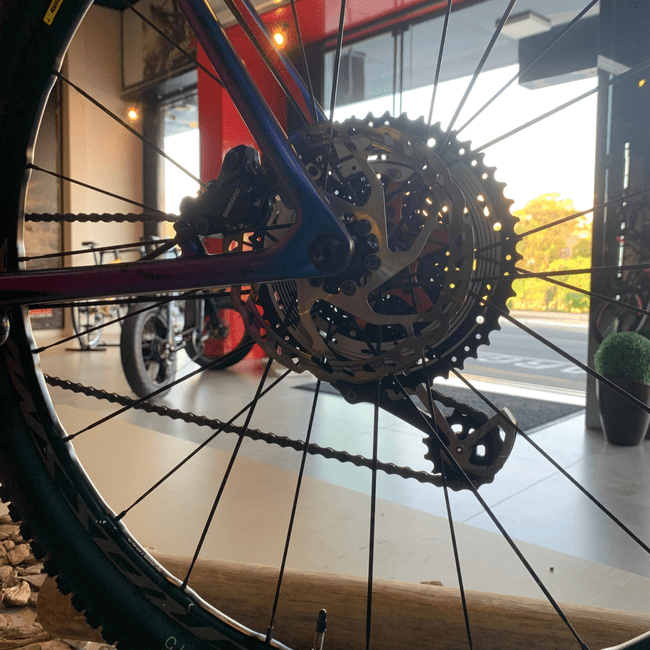 Bicicleta Specialized Epic S-Works HT Aro 29 XX1 12v Roxa Camaleão - Seminova