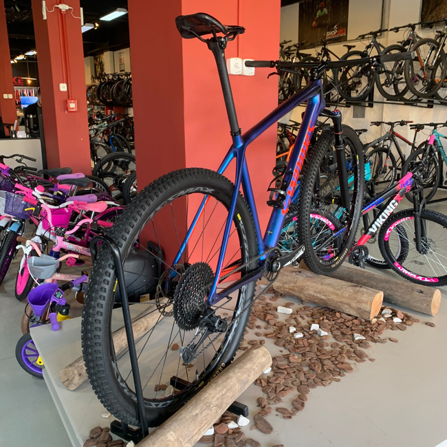 Bicicleta Specialized Epic S-Works HT Aro 29 XX1 12v Roxa Camaleão - Seminova