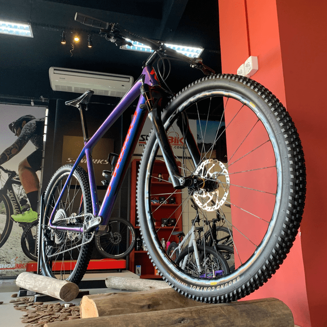 Bicicleta Specialized Epic S-Works HT Aro 29 XX1 12v Roxa Camaleão - Seminova