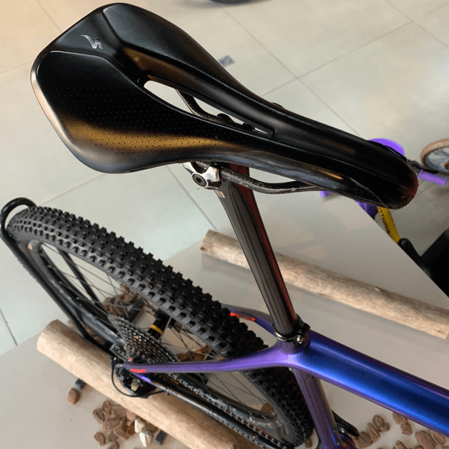 Bicicleta Specialized Epic S-Works HT Aro 29 XX1 12v Roxa Camaleão - Seminova