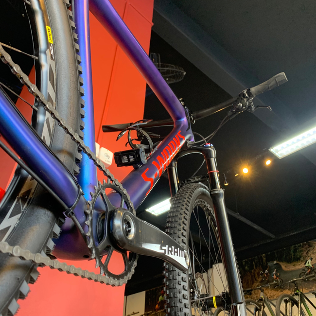 Bicicleta Specialized Epic S-Works HT Aro 29 XX1 12v Roxa Camaleão - Seminova