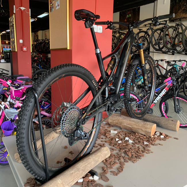 Bicicleta Specialized Levo SL S-Works Aro 29 XX1 12v Preto e Dourado - Seminova