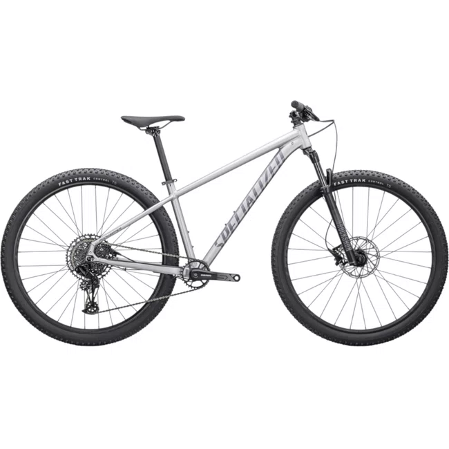 Bicicleta Specialized Rockhopper Expert Aro 29 SX 12v 2022 Prata e Preto