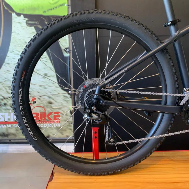 Bicicleta Specialized Rockhopper Sport Aro 29 Altus 18v 2021 Cinza Escuro e Cinza Claro