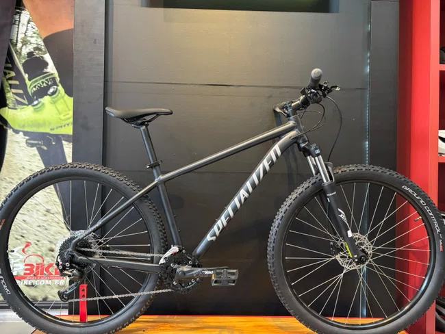 Bicicleta Specialized Rockhopper Sport Aro 29 Altus 18v 2021 Cinza Escuro e Cinza Claro