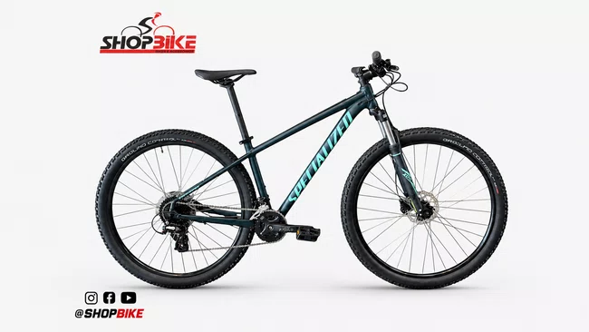 Bicicleta Specialized Rockhopper Sport Aro 29 Alivio 18v Verde Escuro e Verde Claro