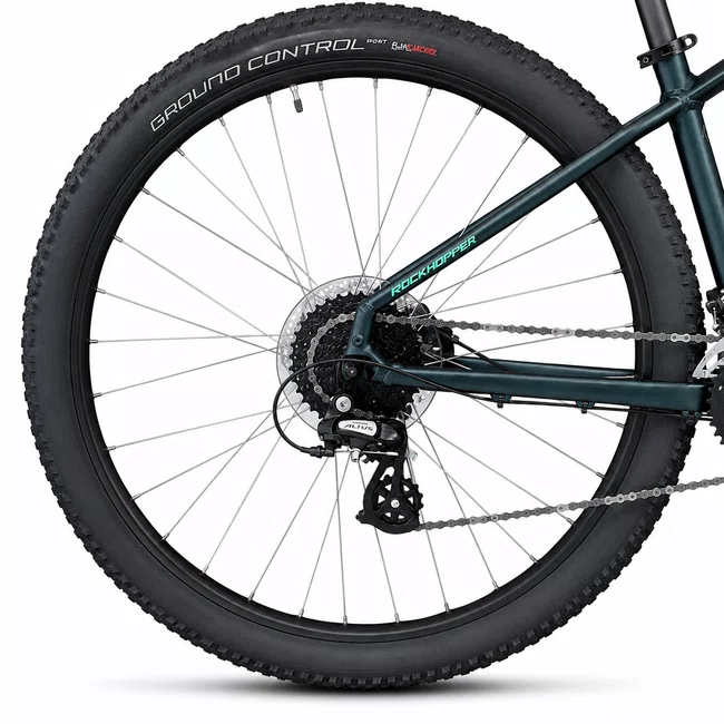 Bicicleta Specialized Rockhopper Sport Aro 29 Alivio 18v Verde Escuro e Verde Claro