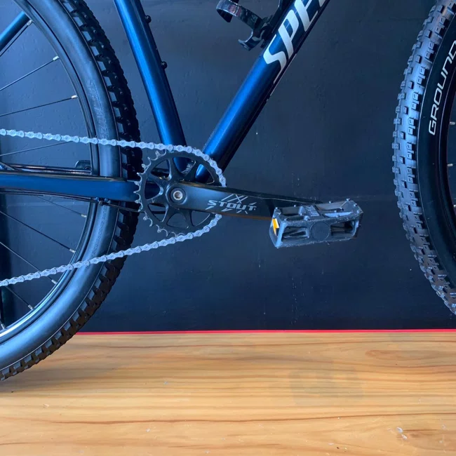 Bicicleta Specialized Rockropper Aro 29  Deore 10v Azul e Branca - Seminova