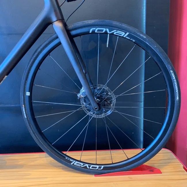 Bicicleta Specialized S-works Aethos Aro 700 Sram Etap 24v T-58 Preto Carbono e Dourado - Seminovo