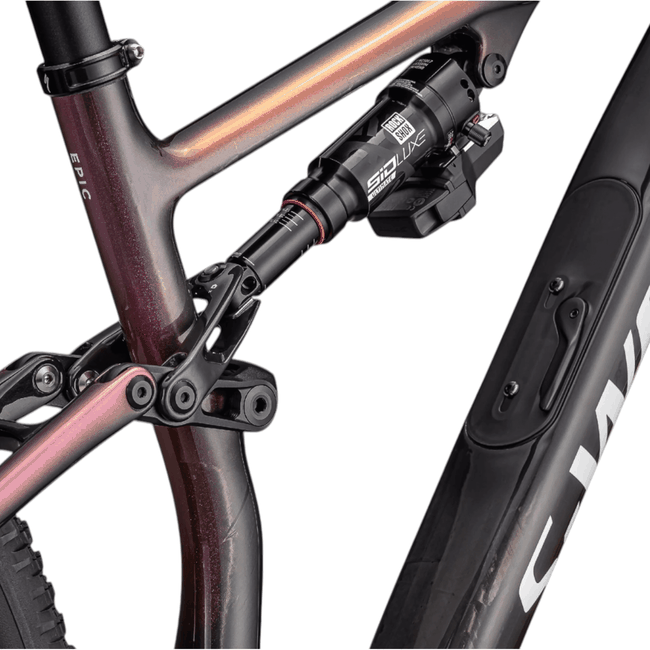 Bicicleta Specialized S-Works Epic 8 Aro 29 Sram XX 12v Carbono Brilhante e Rosa Vivo Metálico e Viavi Magenta Gold e Sombra