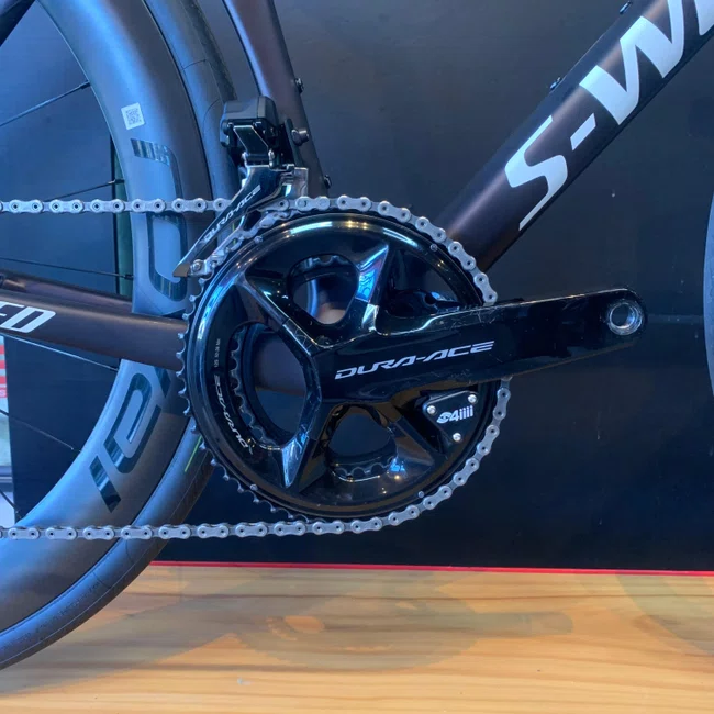 Bicicleta Specialized Tarmac S-work SL7 Aro 700 Dura Ace 24v Preta e Branca - Seminova