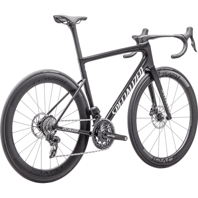 Bicicleta Specialized Tarmac SL8 PRO Aro 700 Sram Force Etap AXS 24v 2025 Carbono Brilhante e Prata Branco Metálico