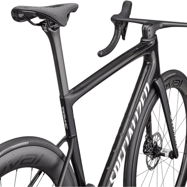 Bicicleta Specialized Tarmac SL8 PRO Aro 700 Sram Force Etap AXS 24v 2025 Carbono Brilhante e Prata Branco Metálico