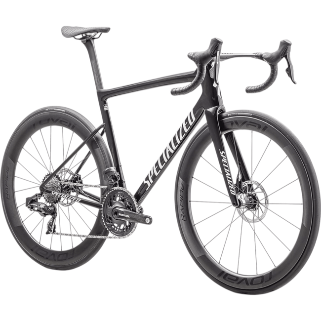 Bicicleta Specialized Tarmac SL8 PRO Aro 700 Sram Force Etap AXS 24v 2025 Carbono Brilhante e Prata Branco Metálico