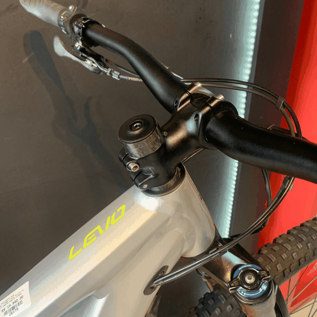 Bicicleta Specialized Turbo Levo Alloy Aro 29 G1 GX 11v T-17 Prata e Preto e Verde-Seminova