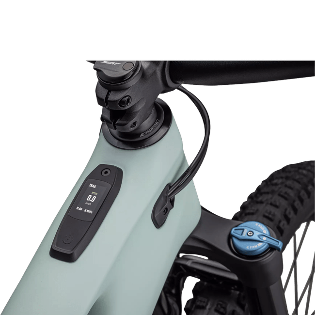 Bicicleta Specialized Turbo Levo Comp Carbon Aro 29 GX 12v 2024 Verde Claro e Verde Escuro