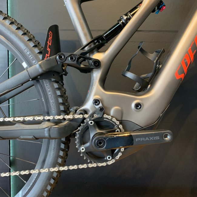 Bicicleta Specialized Turbo Levo Expert Carbon Aro 29 XO1 12v Cinza e Vermelho - Seminova