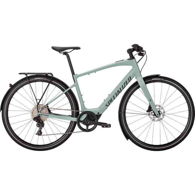 Bicicleta Specialized Turbo Vado SL 4.0 Aro 700 EQ NX 11v 2023 Verde Claro e Preto Bicicleta Specialized Turbo Vado SL 4.0 Aro 700 EQ NX 11v 2023 Verde Claro e Preto