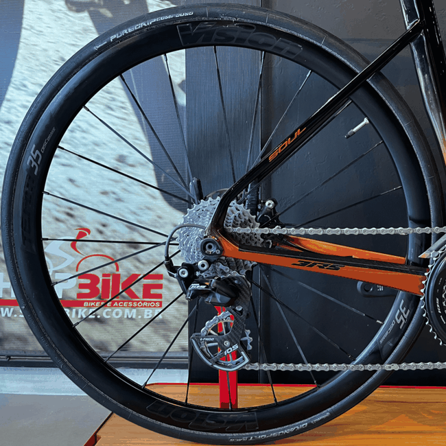 Bicicleta Ssoul 3r5 Aro 700 105 22v Laranja e Preto - Seminova