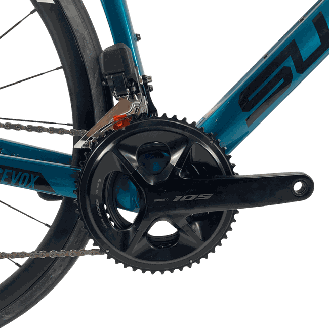 Bicicleta Swift Racevox Comp Carbon Disc 2024 Aro 700 Shimano 105 Di2 24v Azul e Preto