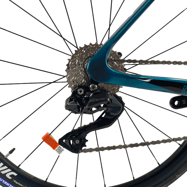 Bicicleta Swift Racevox Comp Carbon Disc 2024 Aro 700 Shimano 105 Di2 24v Azul e Preto