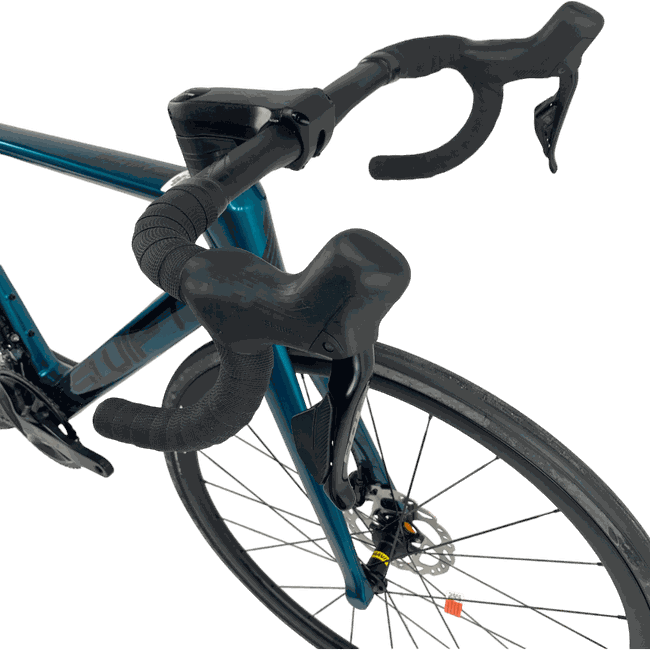 Bicicleta Swift Racevox Comp Carbon Disc 2024 Aro 700 Shimano 105 Di2 24v Azul e Preto